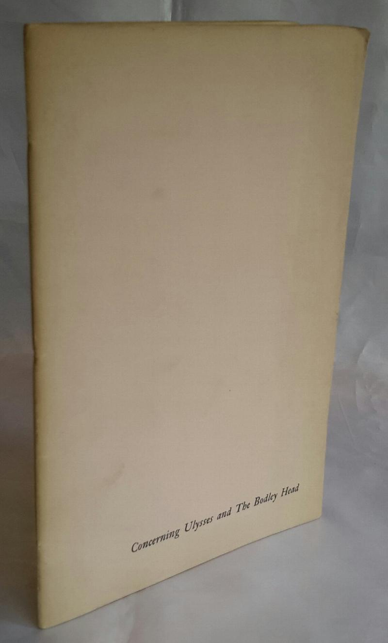 Image for Concerning Ulysses and The Bodley Head. (LIMITED EDITION). To Celebrate the Twenty-Fifth Anniversary of First Publication by The Bodley Head of James Joyce's Ulysses. Charles Mozley has Drawn some Auto-Lithographs...